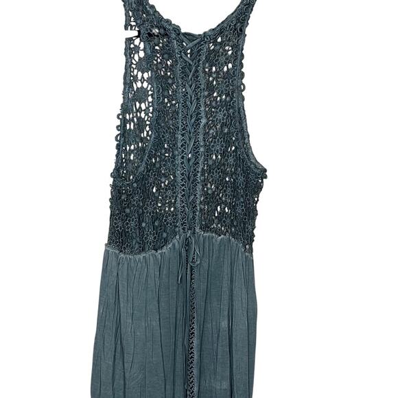 POL Blue Crochet Sleeveless Top-NWOT - Picture 2 of 7